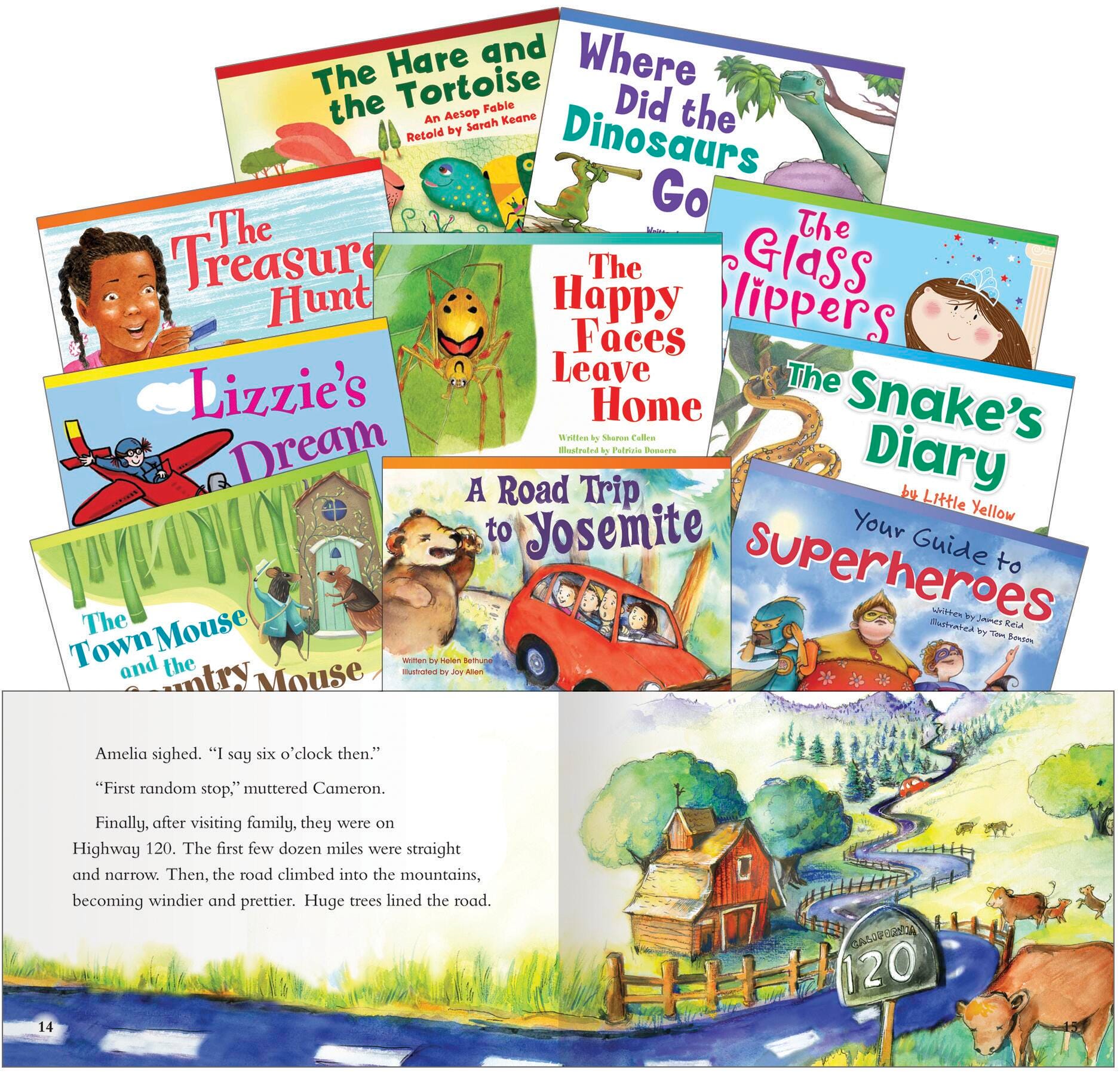 BOOK - READ EXPLORE IMAGINE FICTION READERS EARLY FLUENT SET 2 SET OF 10