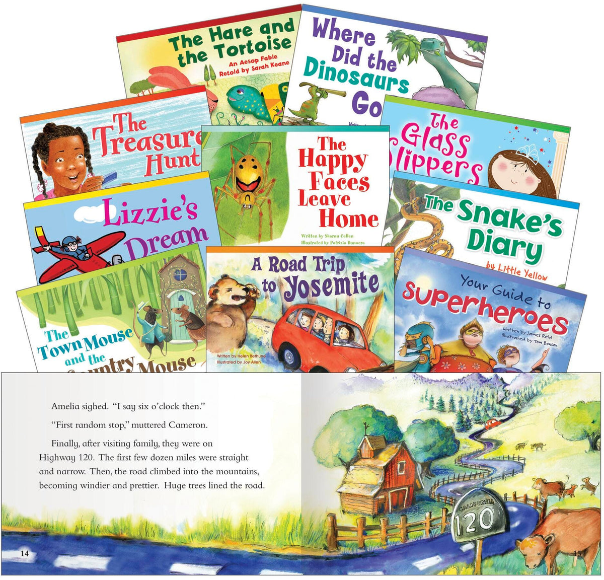 BOOK - READ EXPLORE IMAGINE FICTION READERS EARLY FLUENT SET 2 SET OF 10