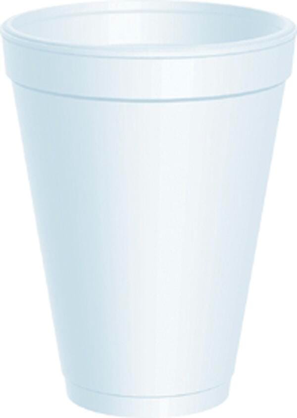CUP STYROFOAM 12 OZ CASE OF 1000