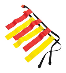 FLAG FOOTBALL BELTS - RED/YELLOW - LARGE - SET -12