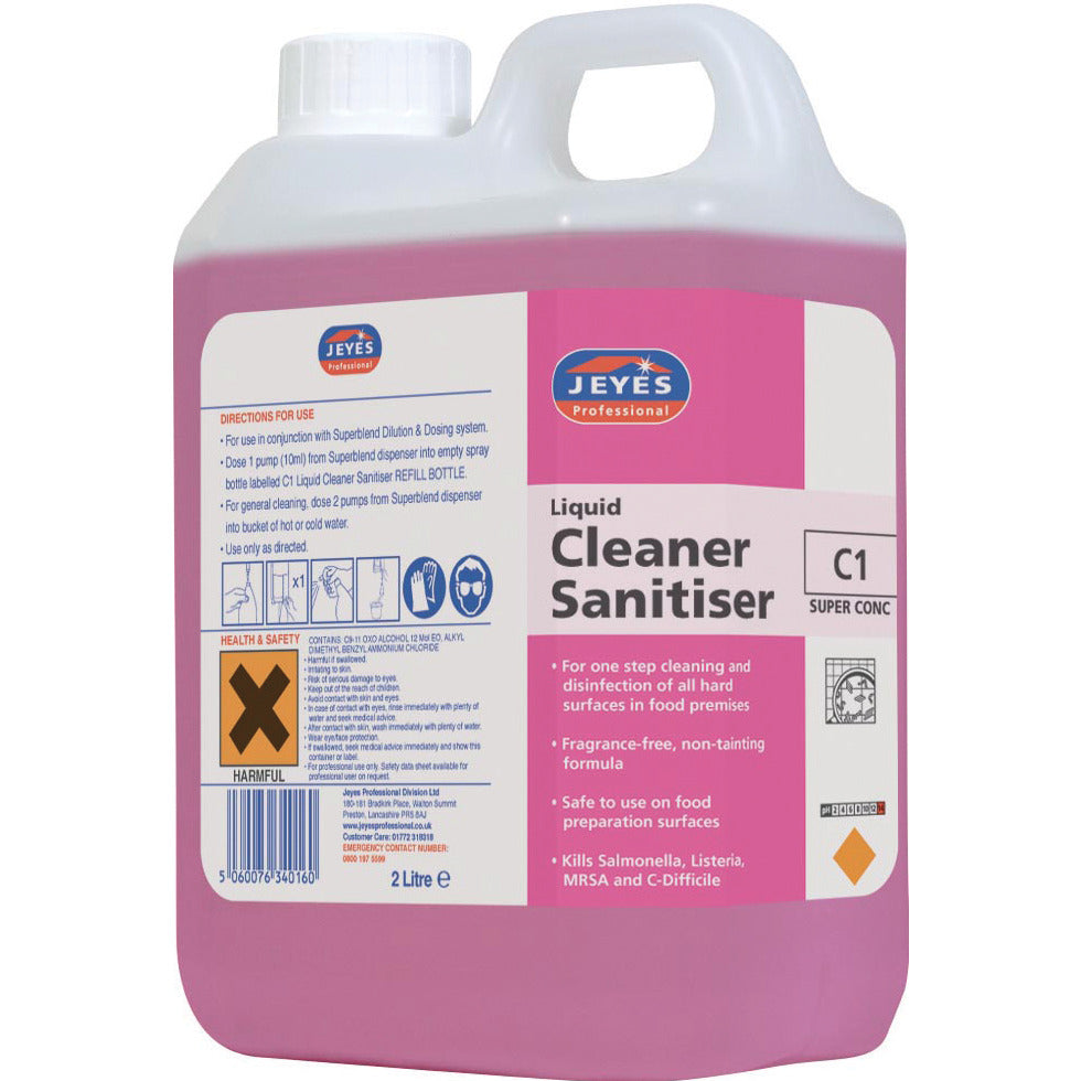 Cleaner Sanitiser C1 5Ltr Case 2