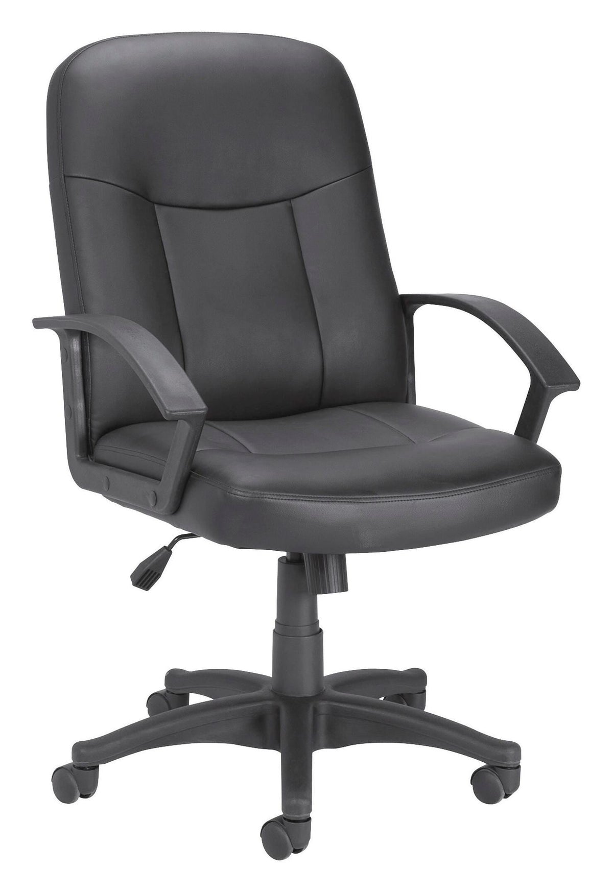 CHAIR EXECUTIVE MID-BACK LEATHER BLACK LLR84869