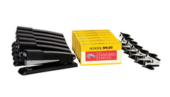 STAPLER KIT W/STAPLER REMOVER STAPLES SET OF 18 - SCHOOL SMART