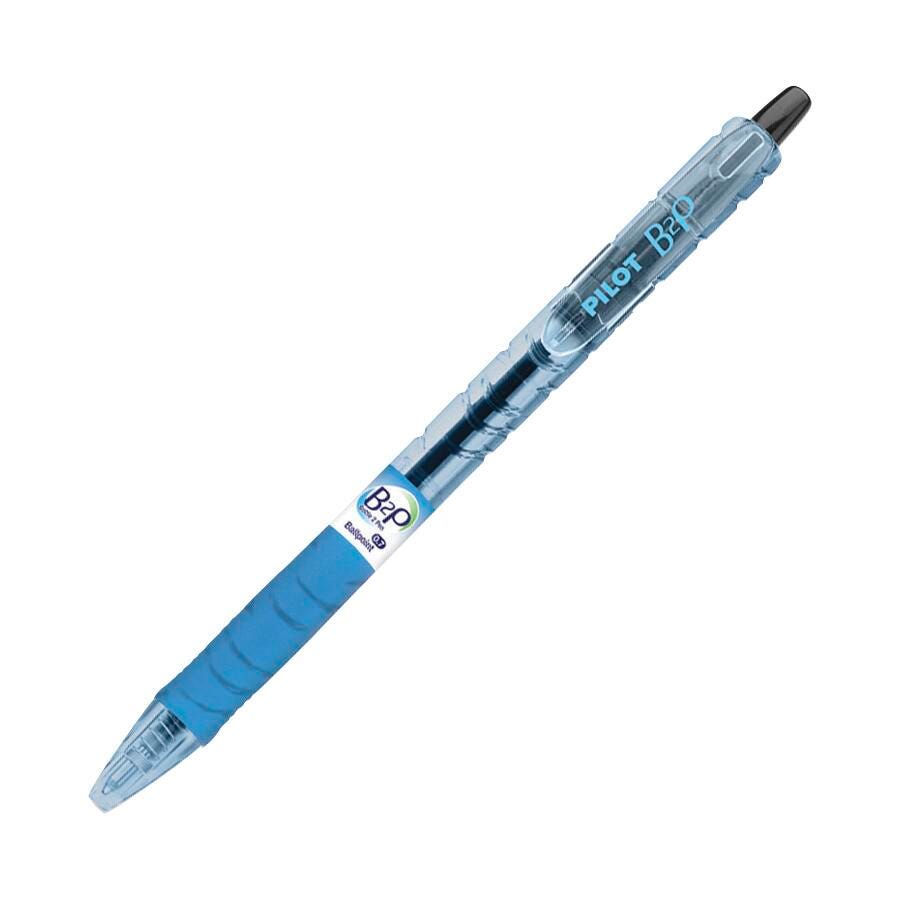 PEN BLACK RETRACTABLE BALL POINT B2P FINE 12/PK