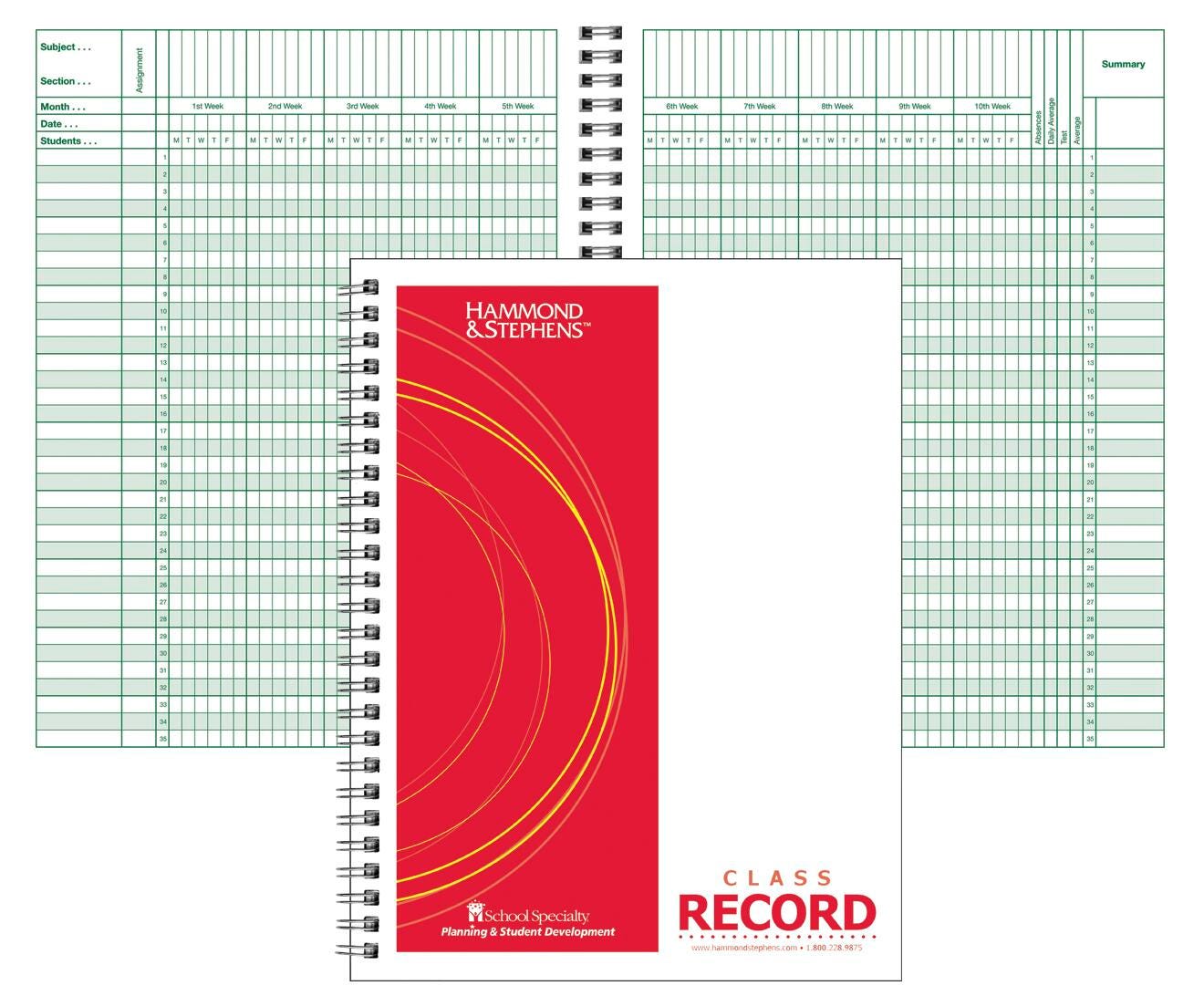 BOOK CLASS RCD 9/10 WK 35 NAME 8 1/2X11 EACH