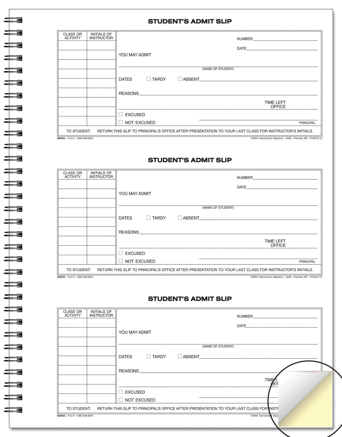 BOOK COMMUNICATION ADMIT STUDENT -MT 8 1/2X11 W/C EACH