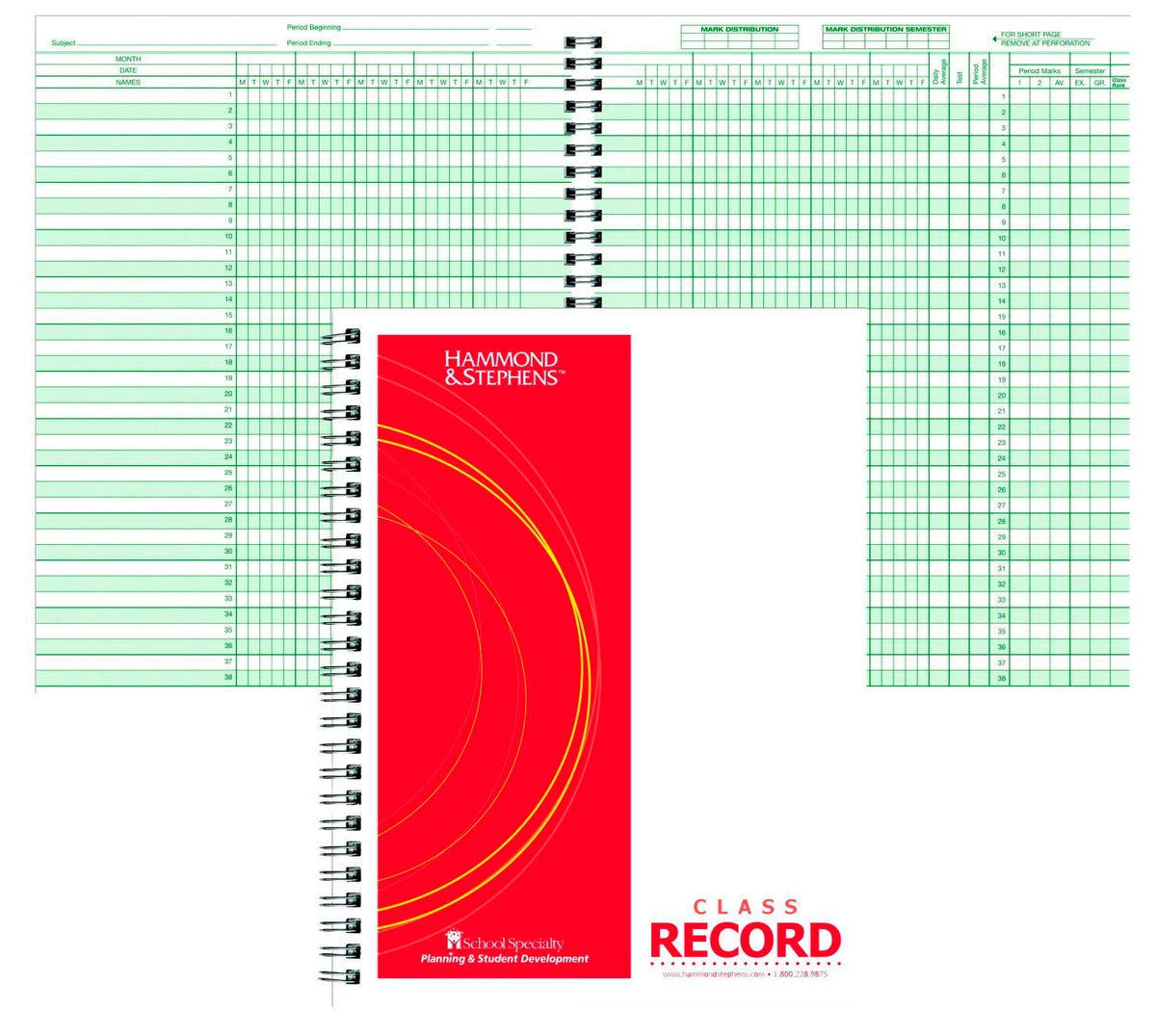 BOOK CLASS RCD 9/10 WK 8 1/2X11 EACH