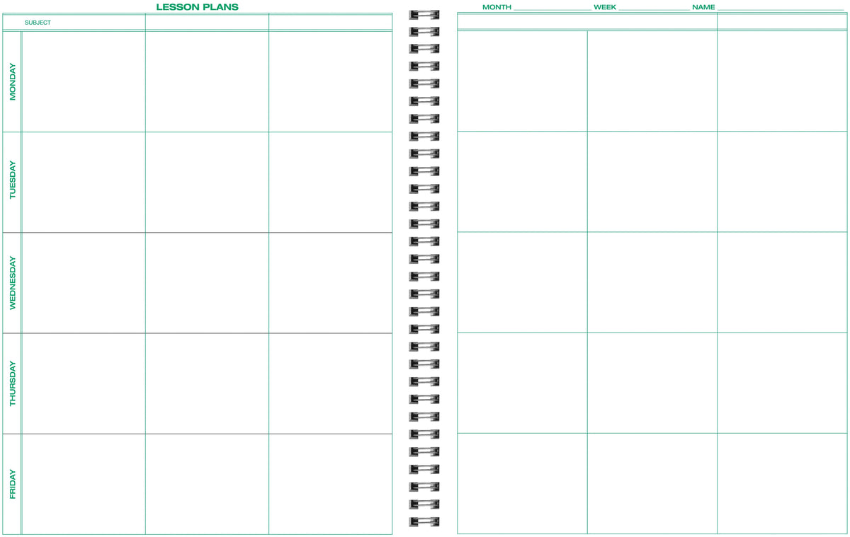 BOOK LESSON PLN 6 PERIOD 8 1/2X11 EACH