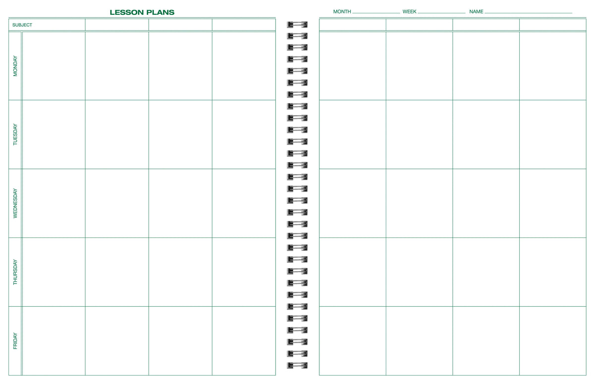 BOOK LESSON PLN 8 PERIOD 8 1/2X11 EACH