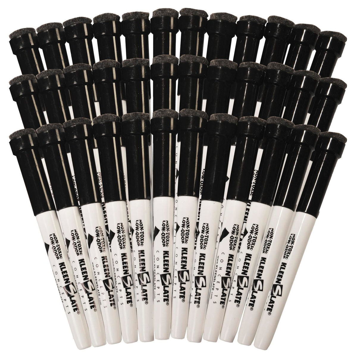 MARKER DRY ERASE WITH ERASER CAPS BLACK PACK OF 36
