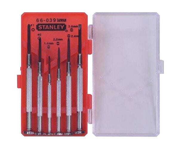 STANLEY - 6 PC JEWELERS PRECISION SCREWDRIVER SET