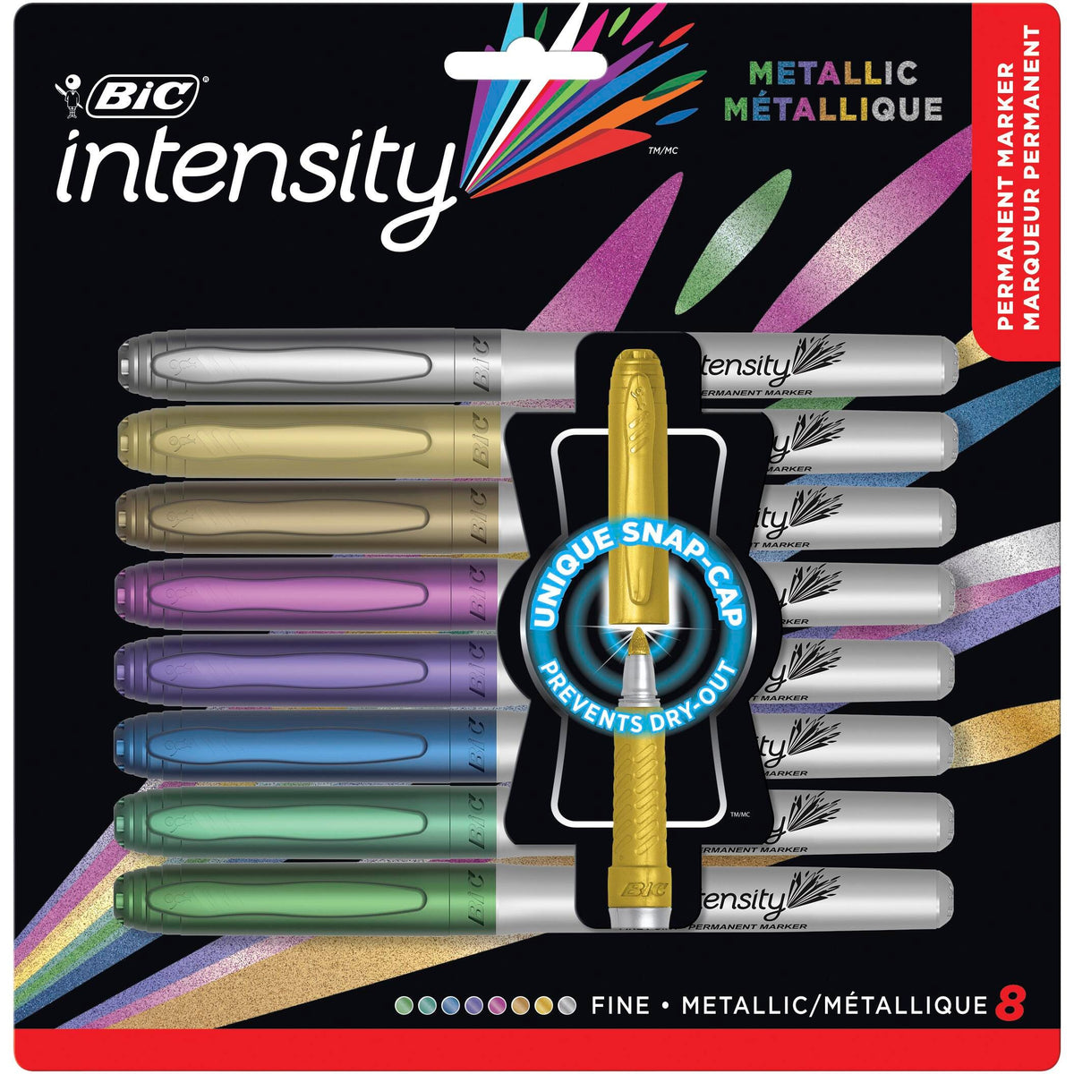 MARKER PERMANENT INTENSITY METALLIC FINE ASST SET OF 8