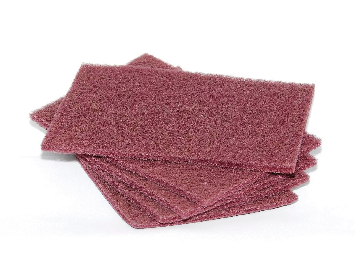 ABRASIVES - 6 X 9 GENERAL PURPOSE A/O HAND PADS MAROON CASE OF 60 - CASE OF 60
