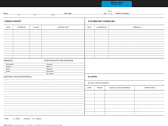 FOLDER.CUM RECORD.CA SP HELP 60E INSERT BLUE.9X11 3/4 PACK OF 25