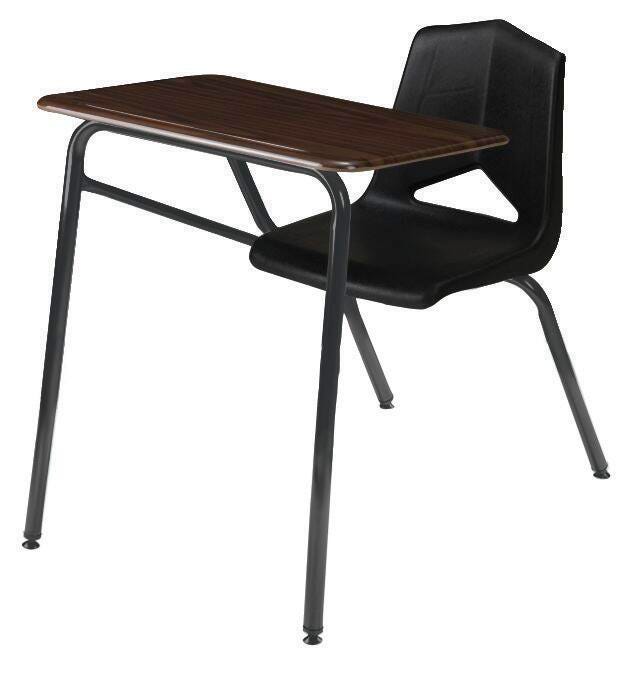 DESK - CLASSROOM SELECT - ROYAL SEATING 1400 4-LEG COMBO - 20 X 26 IN - HARD PLASTIC - NONE - BLACK - SPECIFY SEAT AND BACK COLOR - SPECIFY TOP COLOR