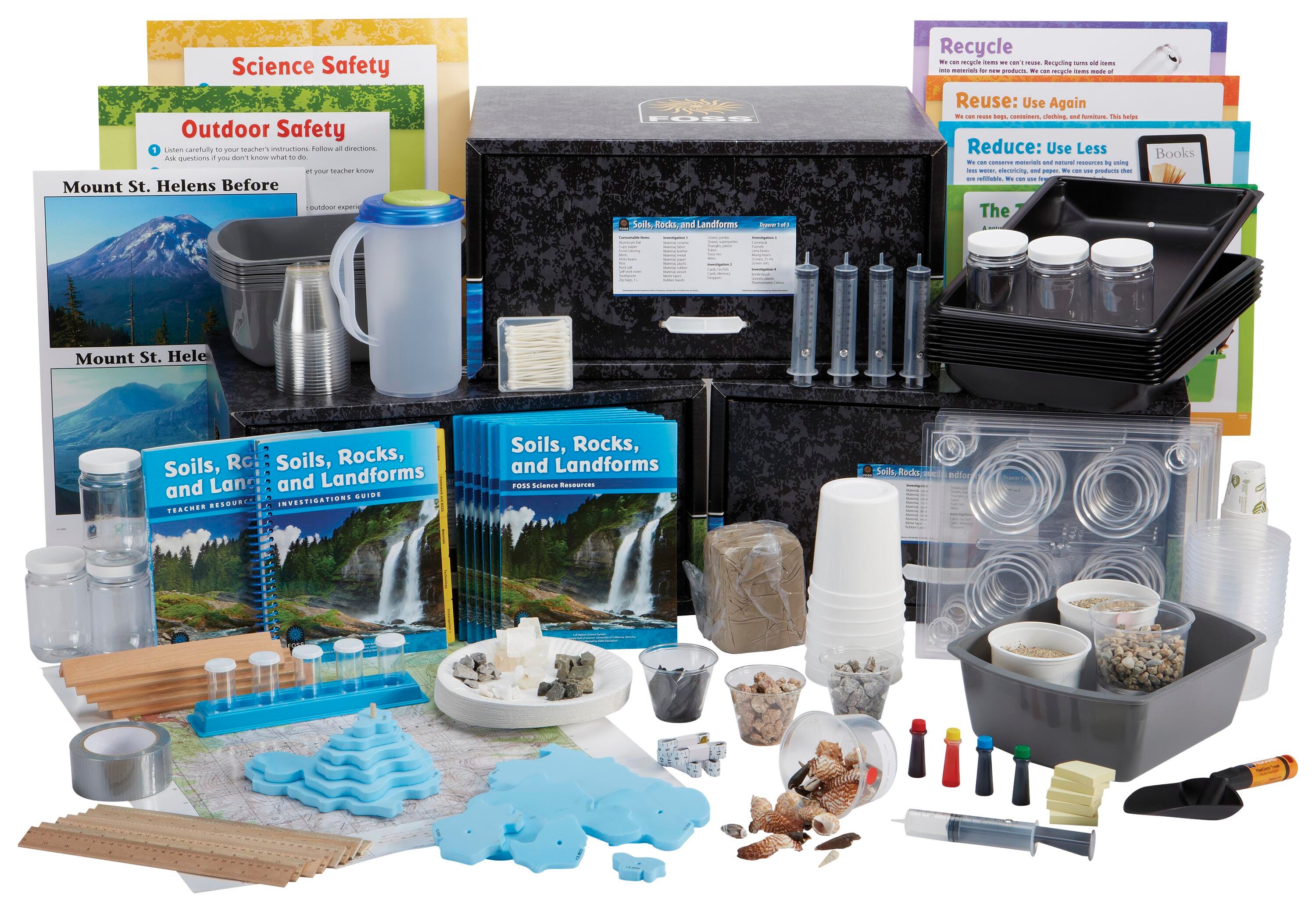 KIT FOSS SOILS ROCKS+LANDFORMS NG DIG 7YR/32S