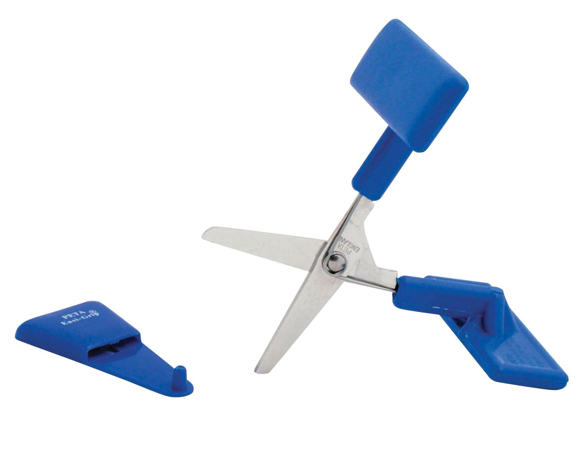 SCISSORS PUSH DOWN TABLE TOP BLUNT TIP BLUE