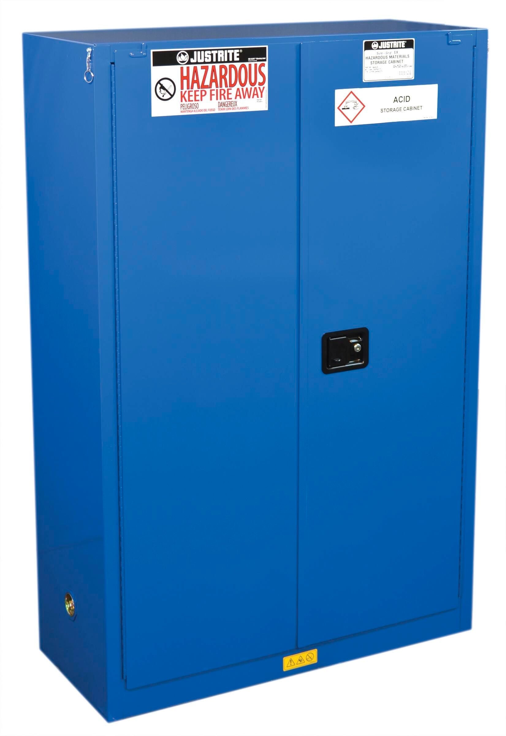 CABINET 45 GAL BLUE EX HAZ MAT 2 DOOR