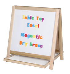 CRESTLINE MAGNETIC TABLE TOP EASEL - 18 X 18 X 19-1/2 INCHES - GREEN CHALK/DRY ERASE