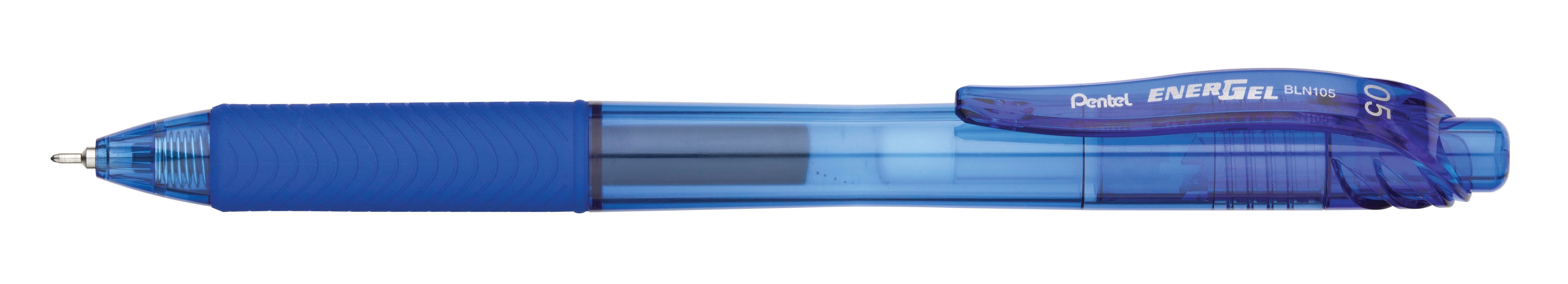 PEN GEL ENERGEL-X RETRACTABLE .5MM BLUE PACK OF 12