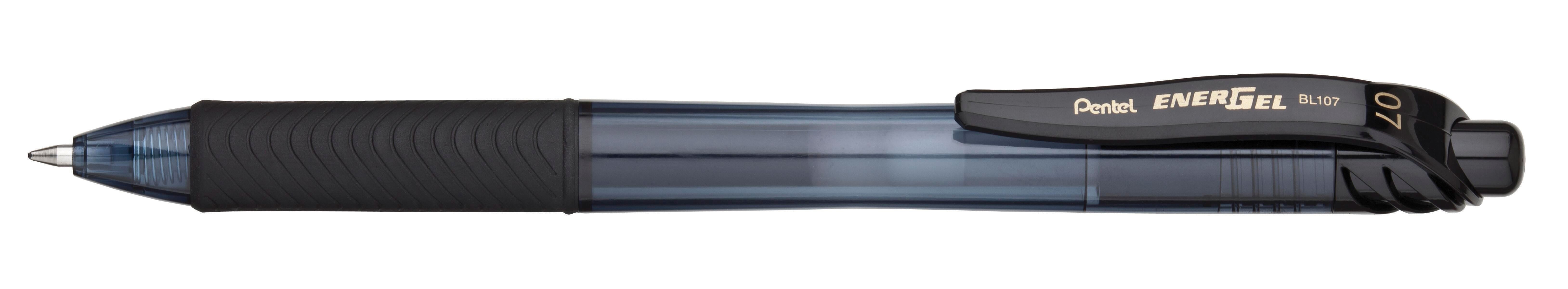 PEN GEL ENERGEL-X RETRACTABLE .7MM BLACK PACK OF 12