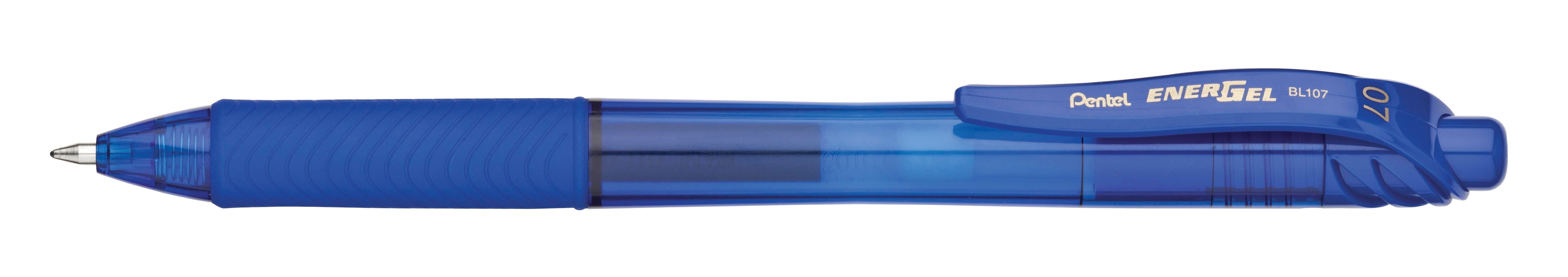PEN GEL ENERGEL-X RETRACTABLE .7MM BLUE PACK OF 12