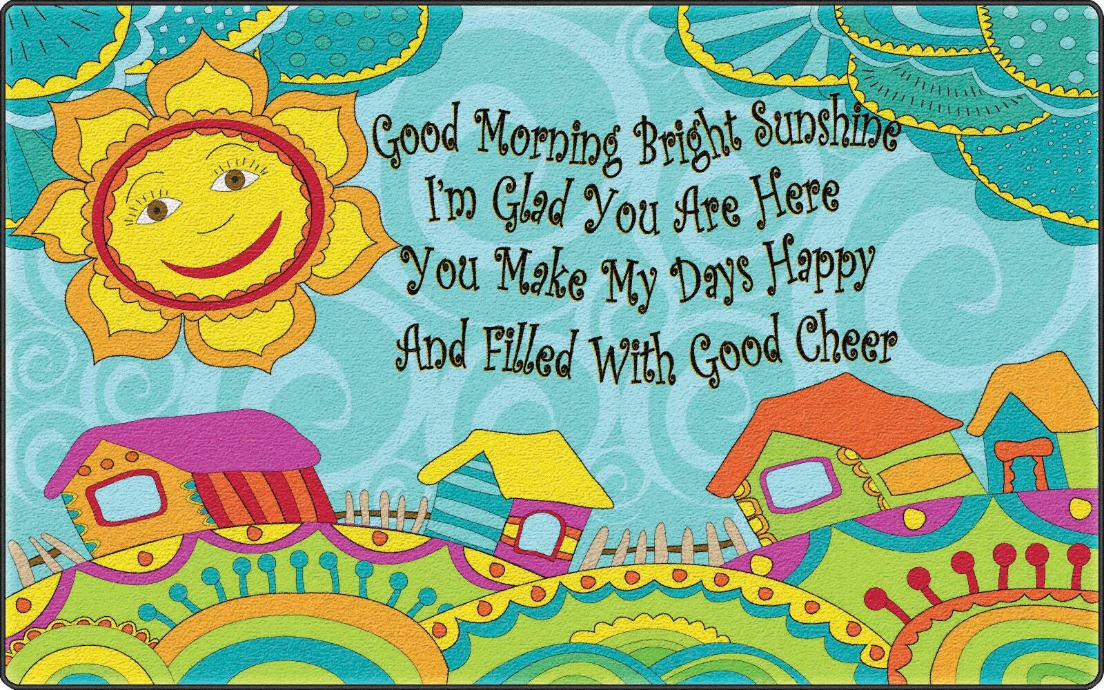 FLAGSHIP CARPETS - GOOD MORNING BRIGHT SUNSHINE - 4 FT X 6 FT RECTANGLE