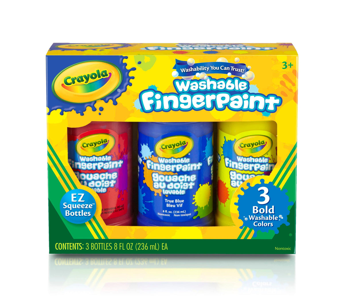 FINGERPAINT WASH CRAYOLA ASST BOLD PRIMARY COLORS SET OF 3