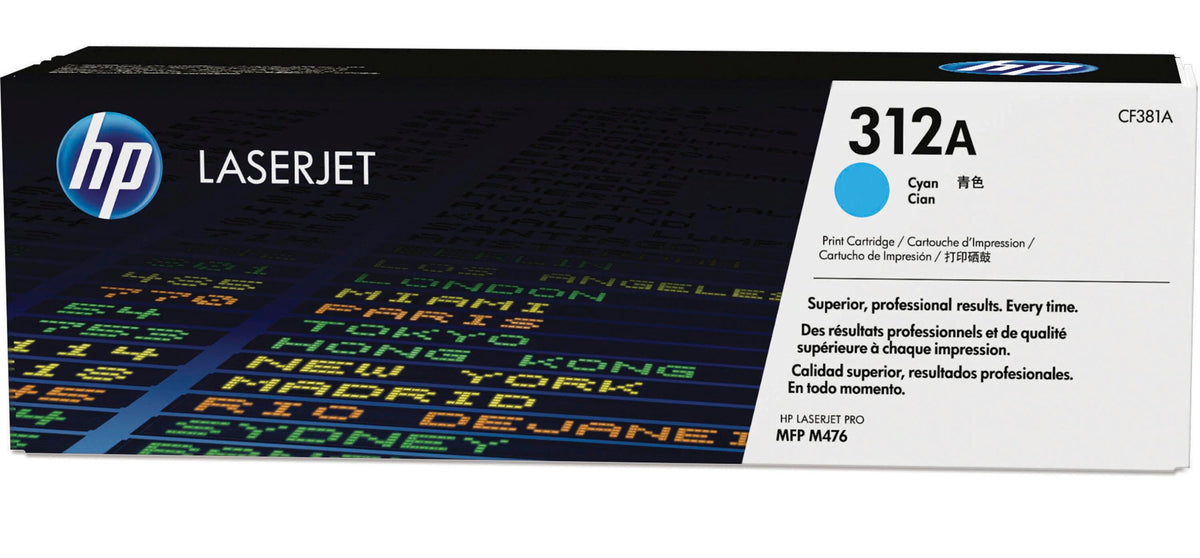 CARTRIDGE INK TONER HP HEWCF381A CYAN