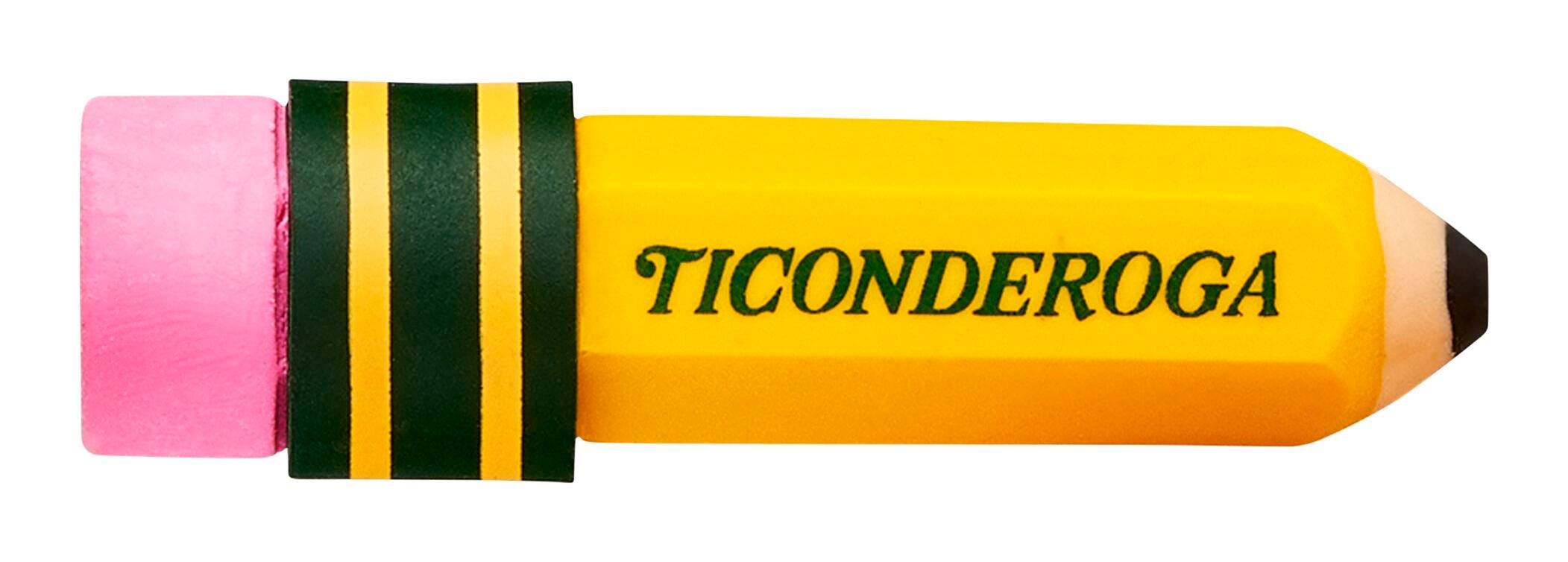 ERASER TICONDEROGA PENCIL SHAPED PACK OF 36