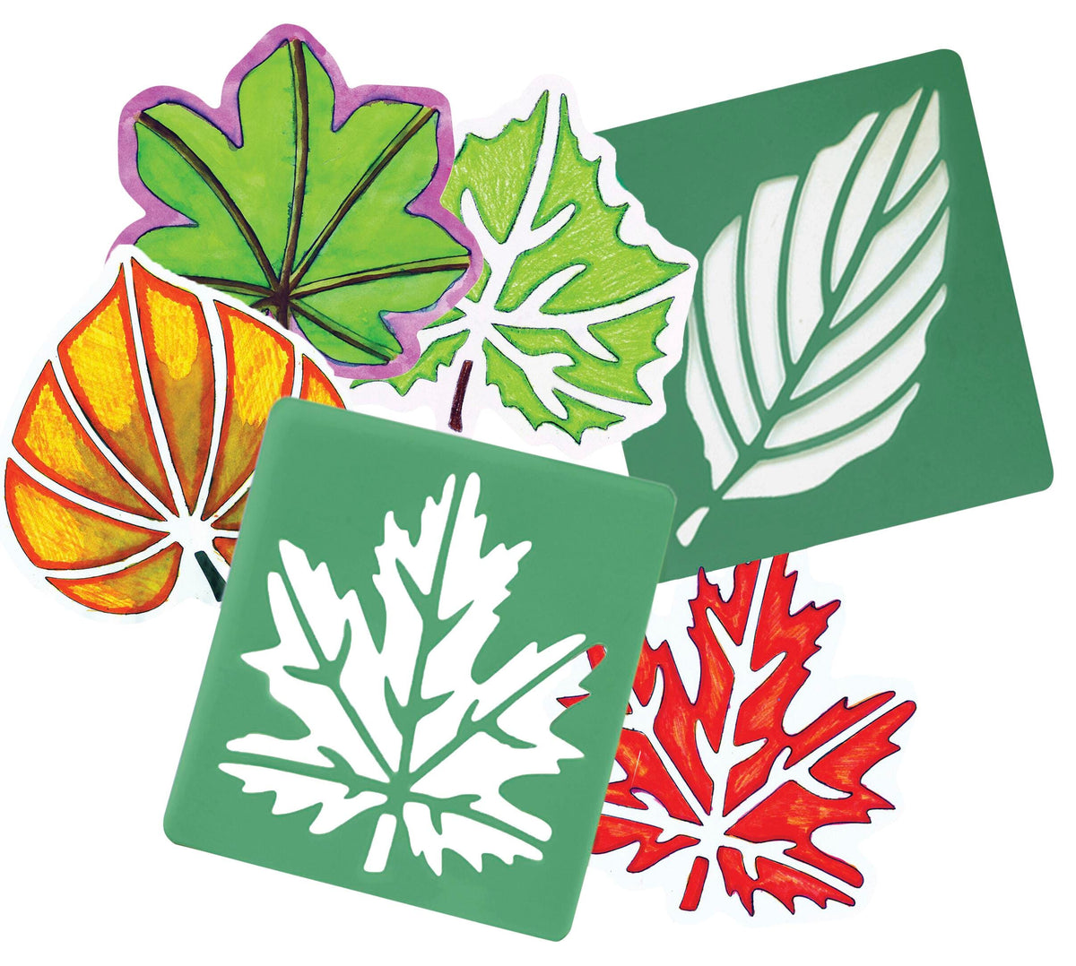 STENCILS PERFECT LEAF SET OF 12