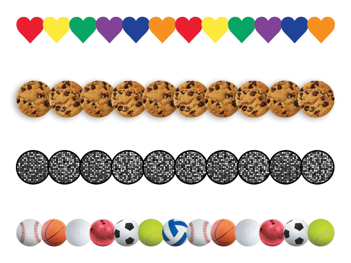 BORDERS FUN DESIGNS SET OF 48