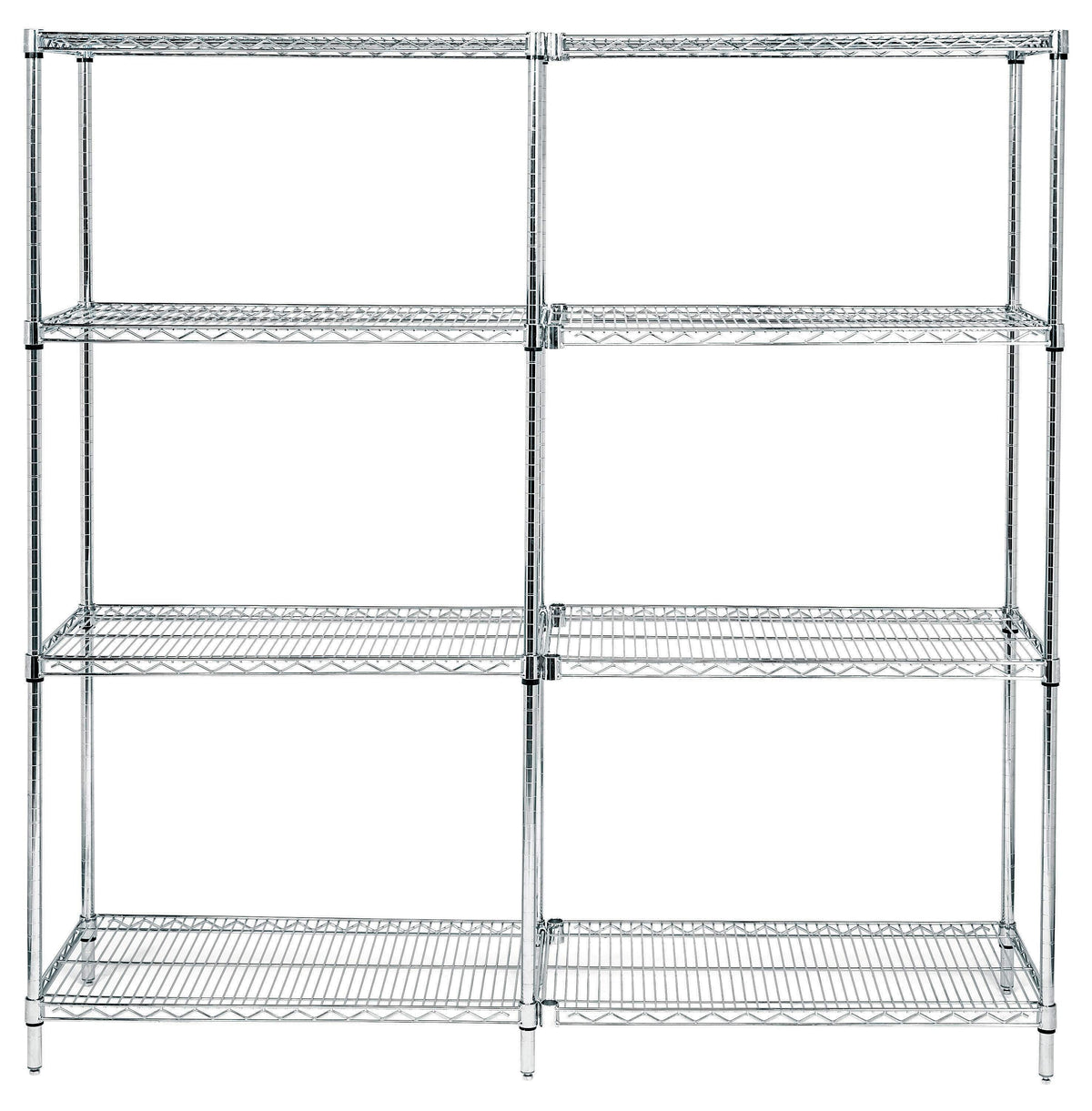 QUANTUM STORAGE - WIRE SHELVING STARTER - 36 W X 18 D X 63 H IN - SPECIFY COLOR