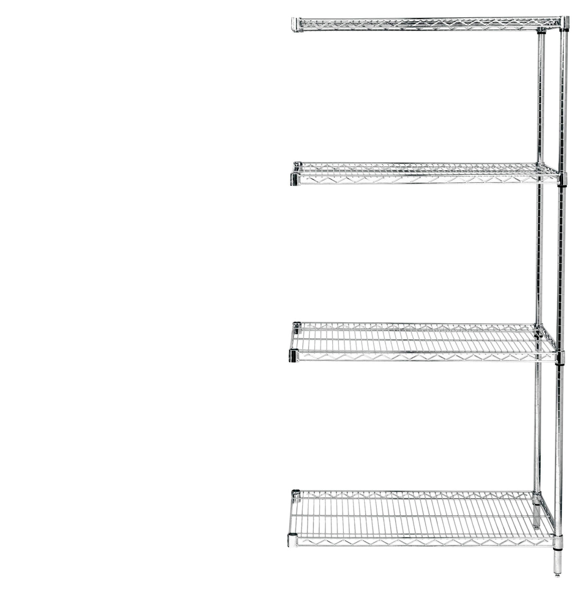 QUANTUM STORAGE - WIRE SHELVING ADDER - 36 W X 18 D X 63 H IN - SPECIFY COLOR