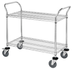 UTILITY CART - QUANTUM WIRE UTILITY CART - 2 SHELF - 18 W X 36 D X 37-1/2 H IN - SPECIFY COLOR