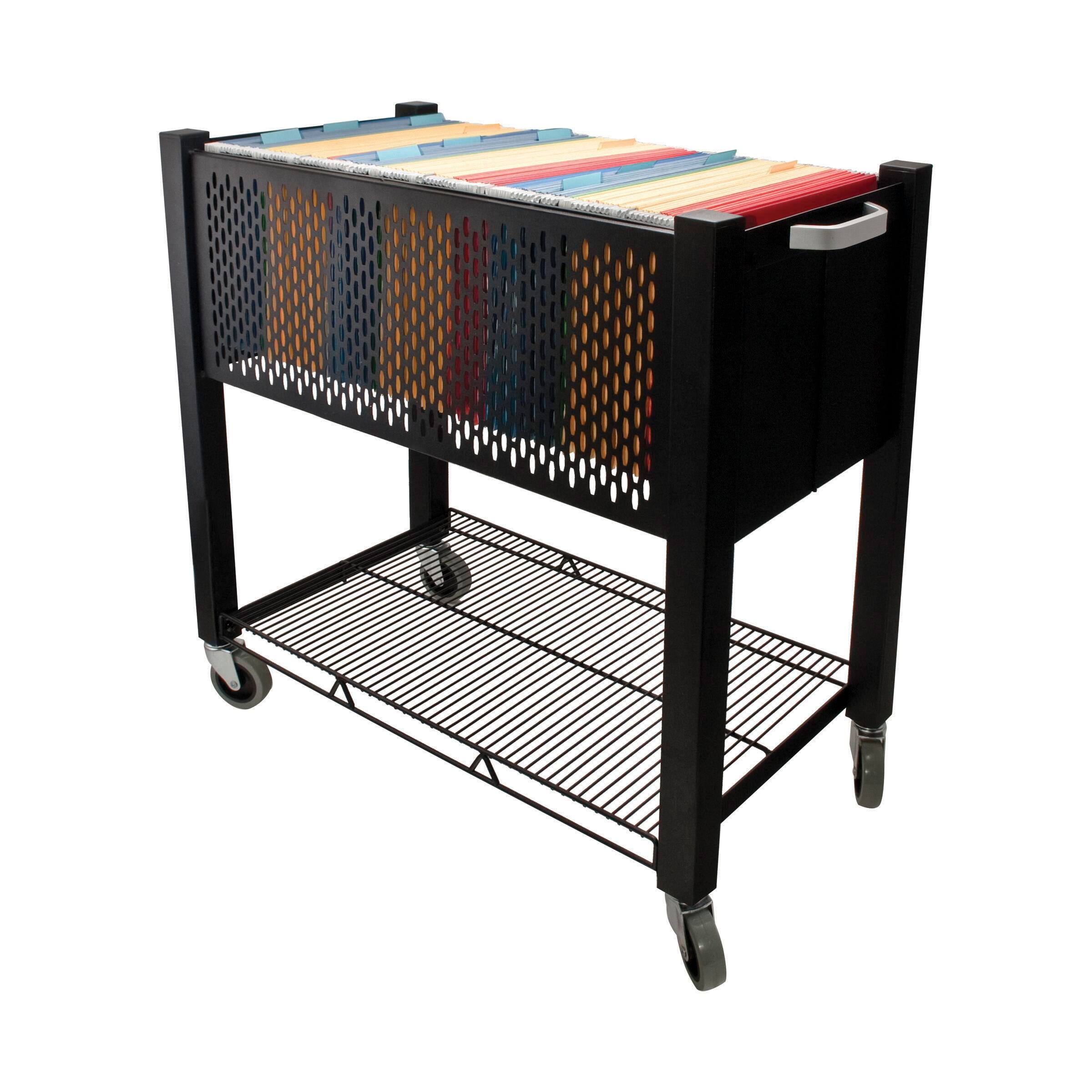 FILE CART VERTIFLEX INSTACART OPEN TOP 14-1/4 X 28-1/2 X 27 3/4 IN BLACK