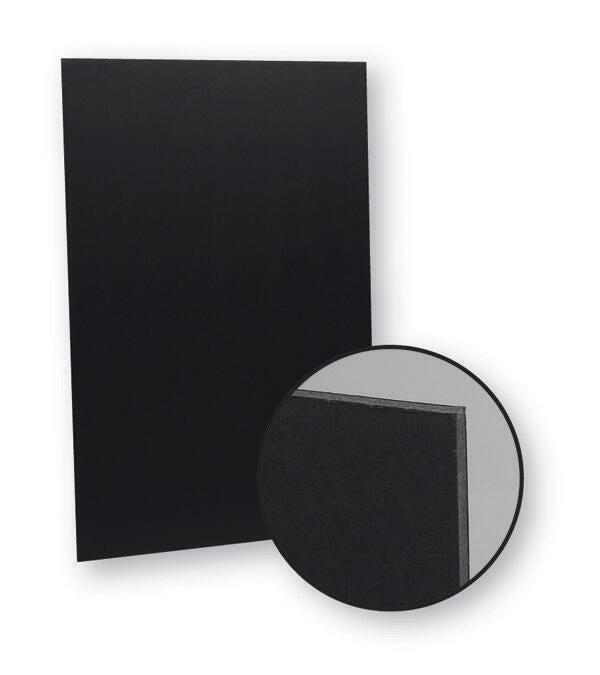 BOARD FOAM 20X30 BLACK PACK OF 10 SCHOOL SMART