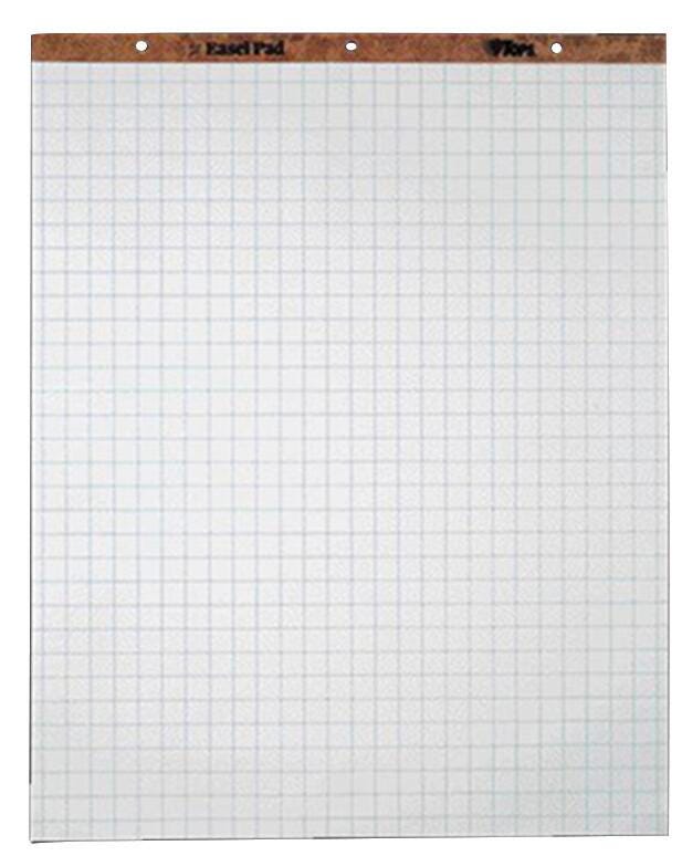 PAPER EASEL PAD RECYCLED 27X34 GRID RULED WHITE 40 SHTS PK OF 2