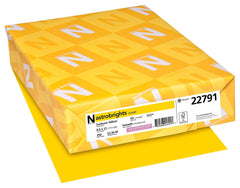 PAPER CARDSTOCK 8.5X11 SUNBURST YELLOW 65 LBS 250 SHEETS