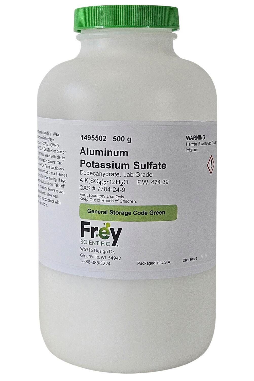 CHEM ALUMINUM POTASSIUM SULFATE LG 500G