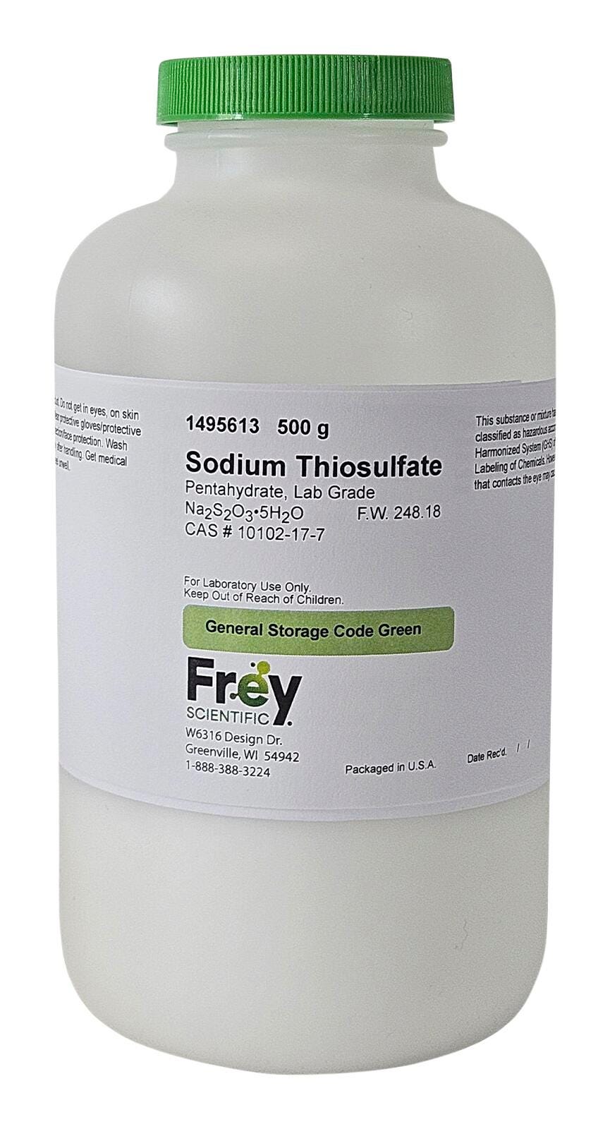 CHEM SODIUM THIOSULFATE PENTAHYDRATE LG 500G