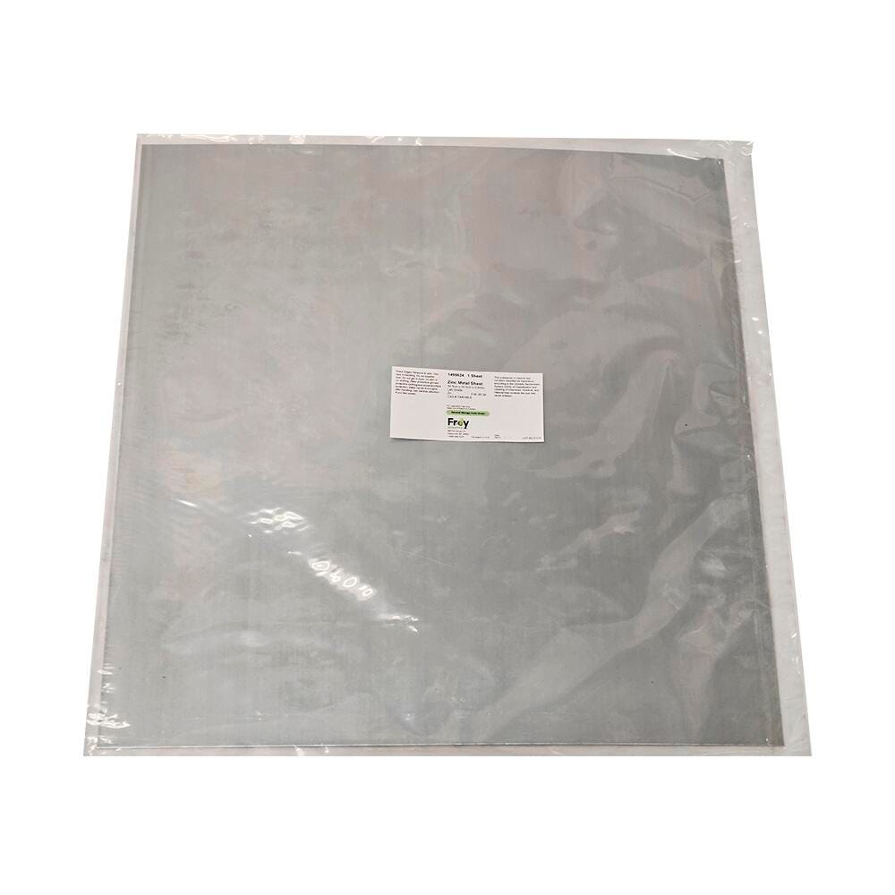 CHEM ZINC METAL SHEET 30.5CMX30.5CMX0.8MM LG