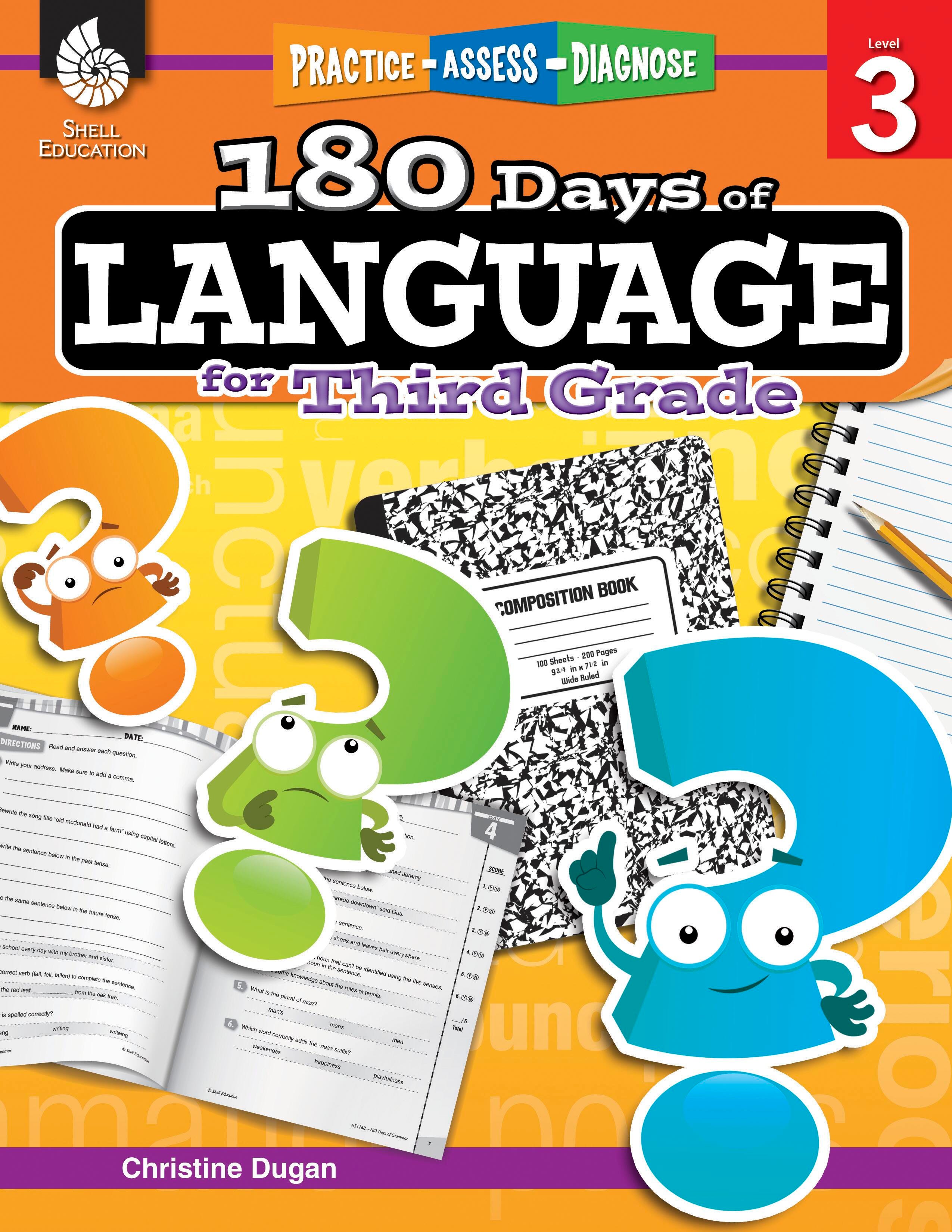WORKBOOK 180 DAYS OF LANGUAGE GR 3