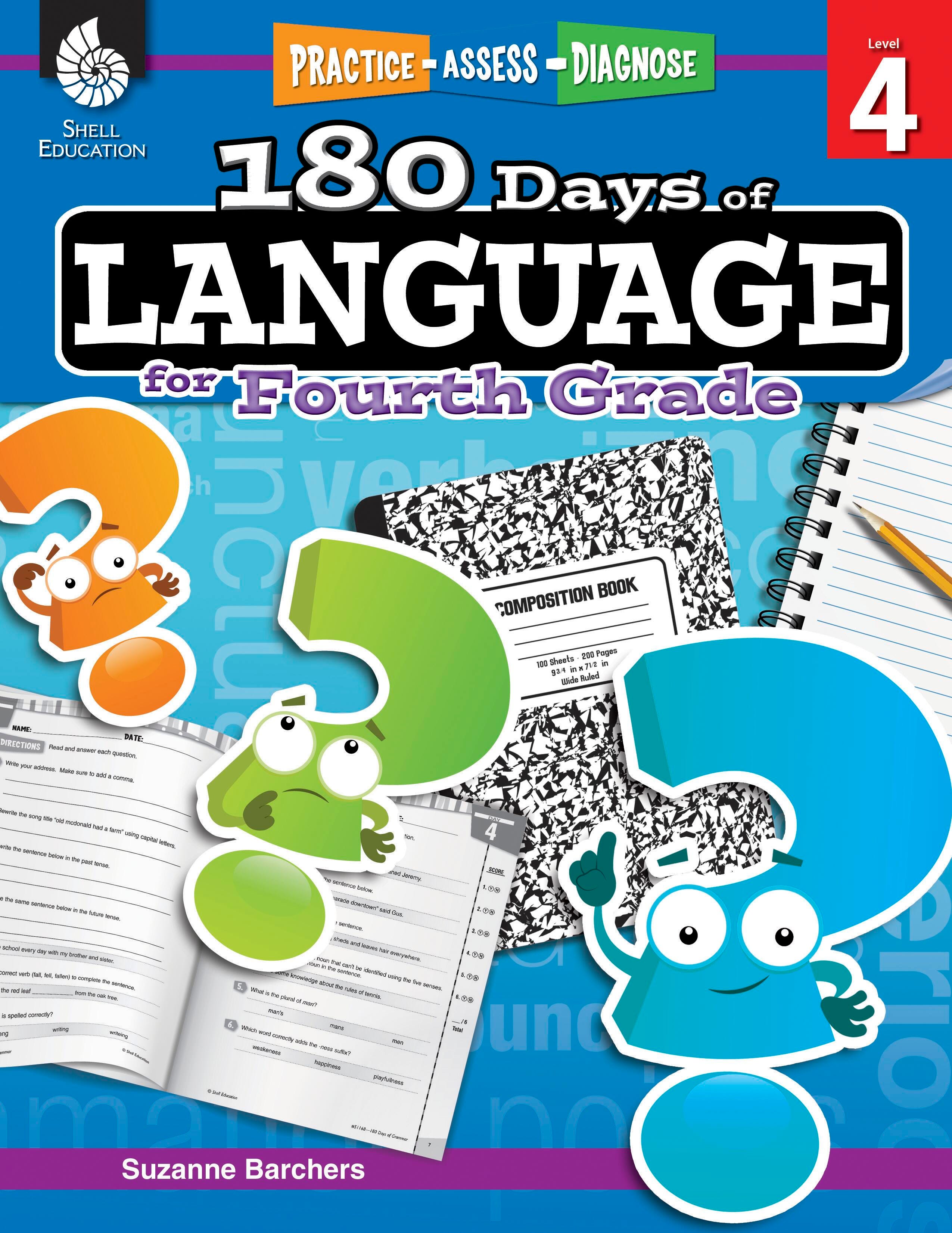 WORKBOOK 180 DAYS OF LANGUAGE GR 4