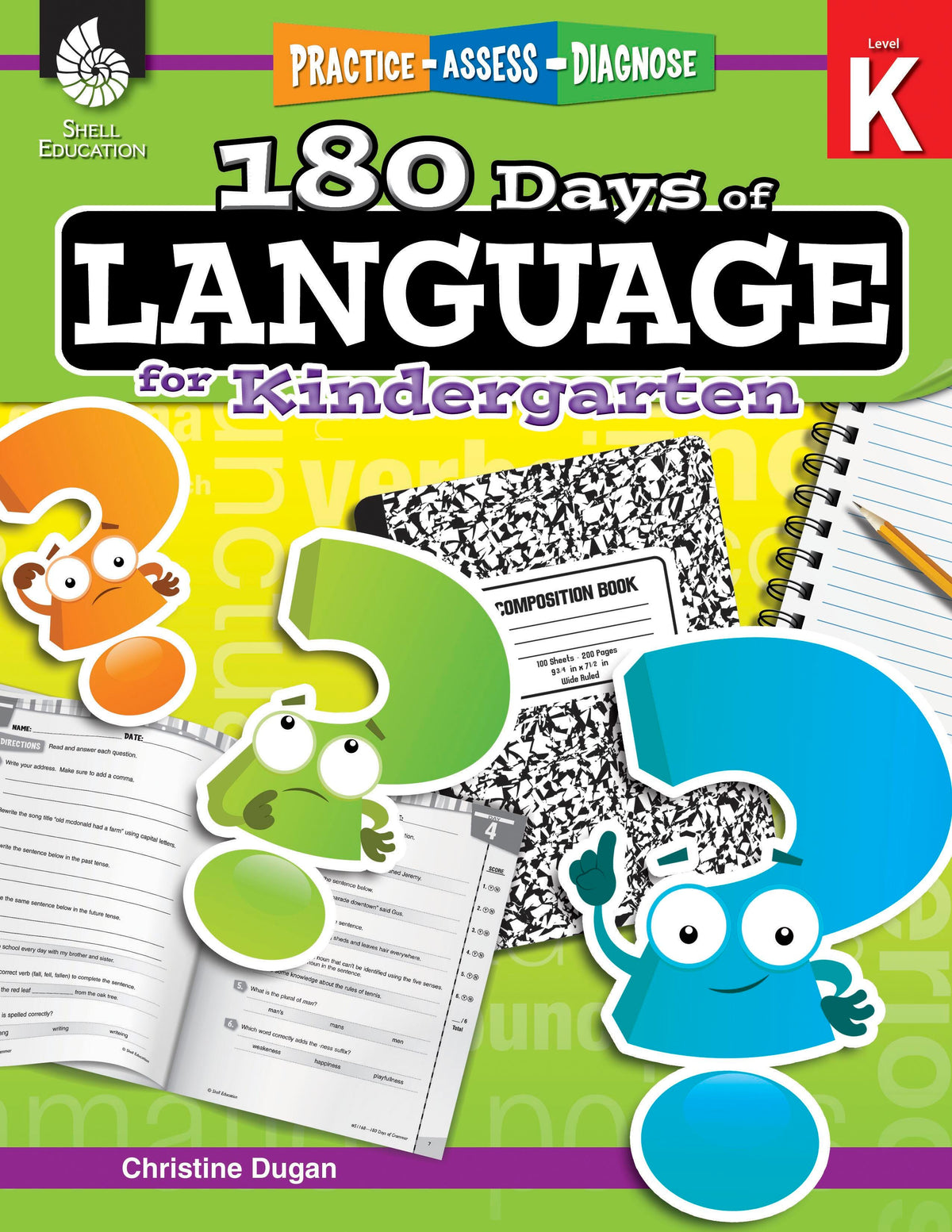 WORKBOOK 180 DAYS OF LANGUAGE GR K