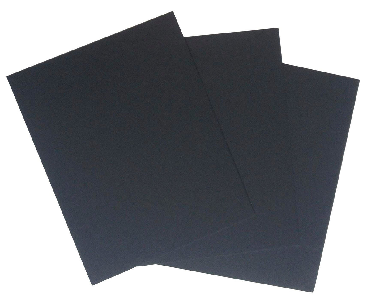 BOARD CRESCENT MAT BLACK 9X12 SCHOOL PK OF 40