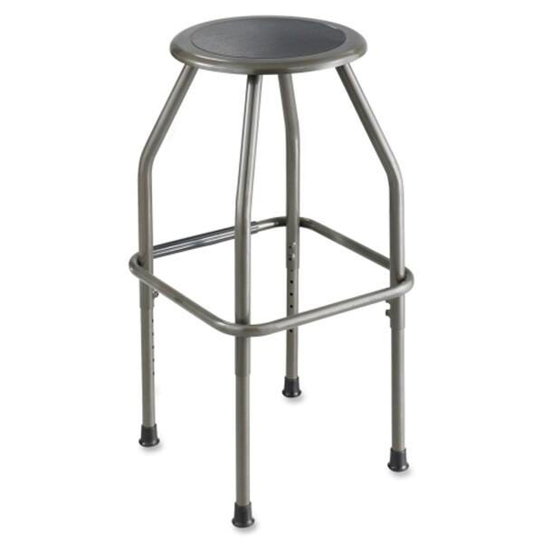 STOOL - SAFCO DIESEL ADJUSTABLE HEIGHT - 22-/2-29-1/2 IN ADJ H -PEWTER FRAME