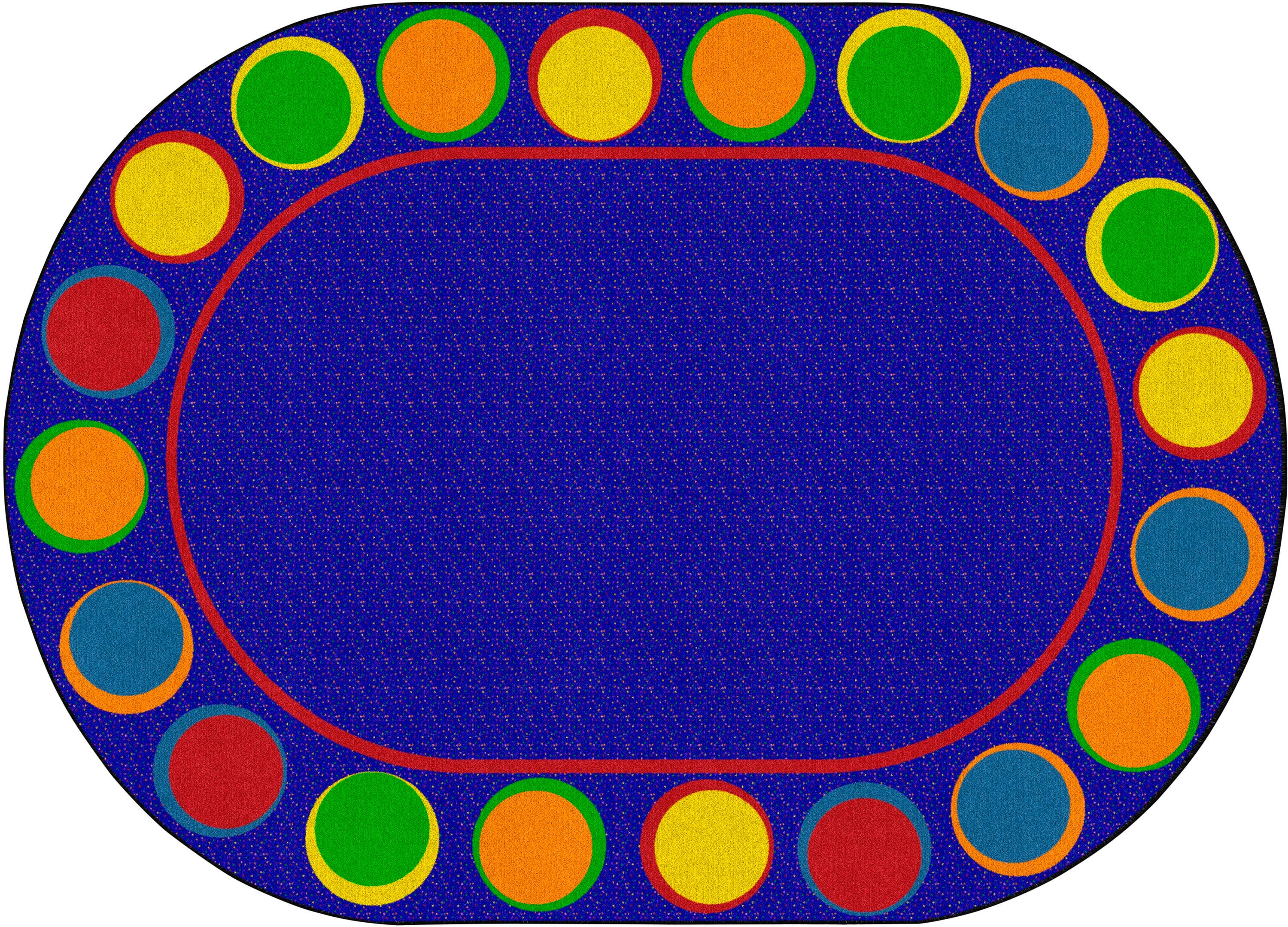 FLAGSHIP CARPETS - SITTING SPOTS PRIMARY - 6 FT X 8 FT 4 IN OVAL