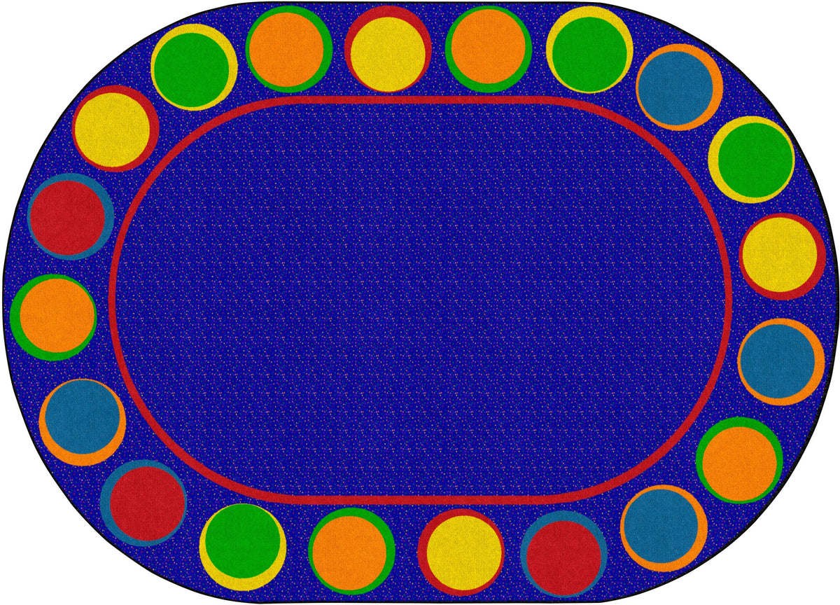 FLAGSHIP CARPETS - SITTING SPOTS PRIMARY - 6 FT X 8 FT 4 IN OVAL