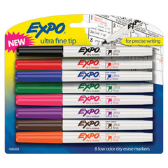 DRY ERASE MARKERS EXPO LOW ODOR ULTRA FINE ASSORTED SET OF 8